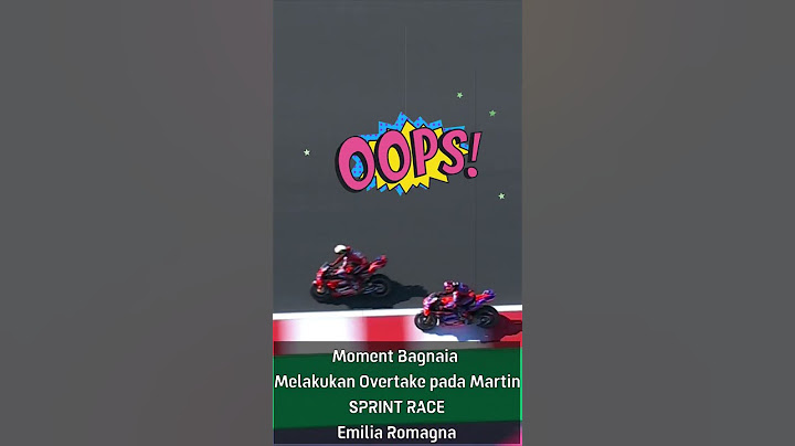 EPIC MOMENT🏁🏍️ | bagnaia overtake martin di SPRINT RACE Emilia Romagna.