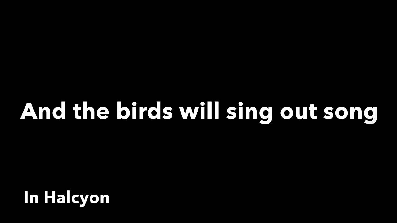 Halcyon The Paper Kites (lyric video) YouTube