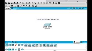 Cisco IOS BANNER MOTD Configuration lab