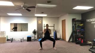 Weighted plié squats