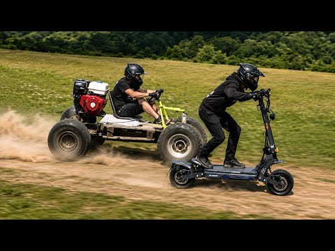 Trotinetă vs Kart - Cea mai ieftina trotineta cu 2 motoare Ausom gosoul 2 