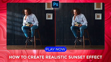 How to Create Realistic Sunset Effect - Photoshop Short Tutorial #mybloopers