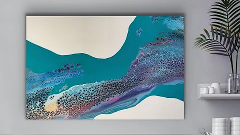 ピーコックパールセル技法｜必見！アクリルポア技法｜レシピ付きフルイドアートチュートリアル