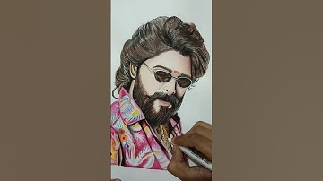 PUSHPA 2 - Allu Arjun Drawing #drawing #pushpa #alluarjun #shorts