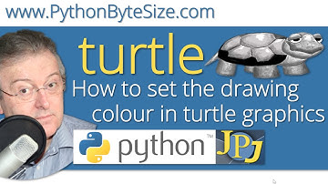 How to set the drawing colour in Python turtle graphics