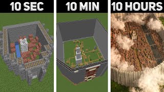 Shiganshina in MINECRAFT: 10 Hours, 10 Minutes, 10 SECONDS!