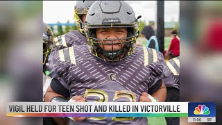 Vigil held for teenager fatally shot in Victorville