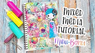 Mixed Media Art Folder full length tutorial with Mimi Bondi (ST73)