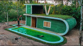 65 Days Building The Most Amazing Underground Temple House and Swimming Pool