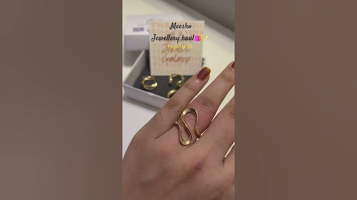 Meesho chunky rings under Rs.200✨#meeshohaul #meeshofinds #meeshorings #trendingshorts #viral