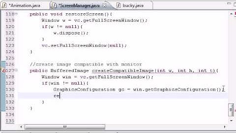 Java Game Development   19   Compatible Buffer Images