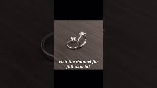 How to make a Solitaire Ring Easily Using Rhino 3d? #3dmodeling#Rhino#jewellery designing#Solitaire