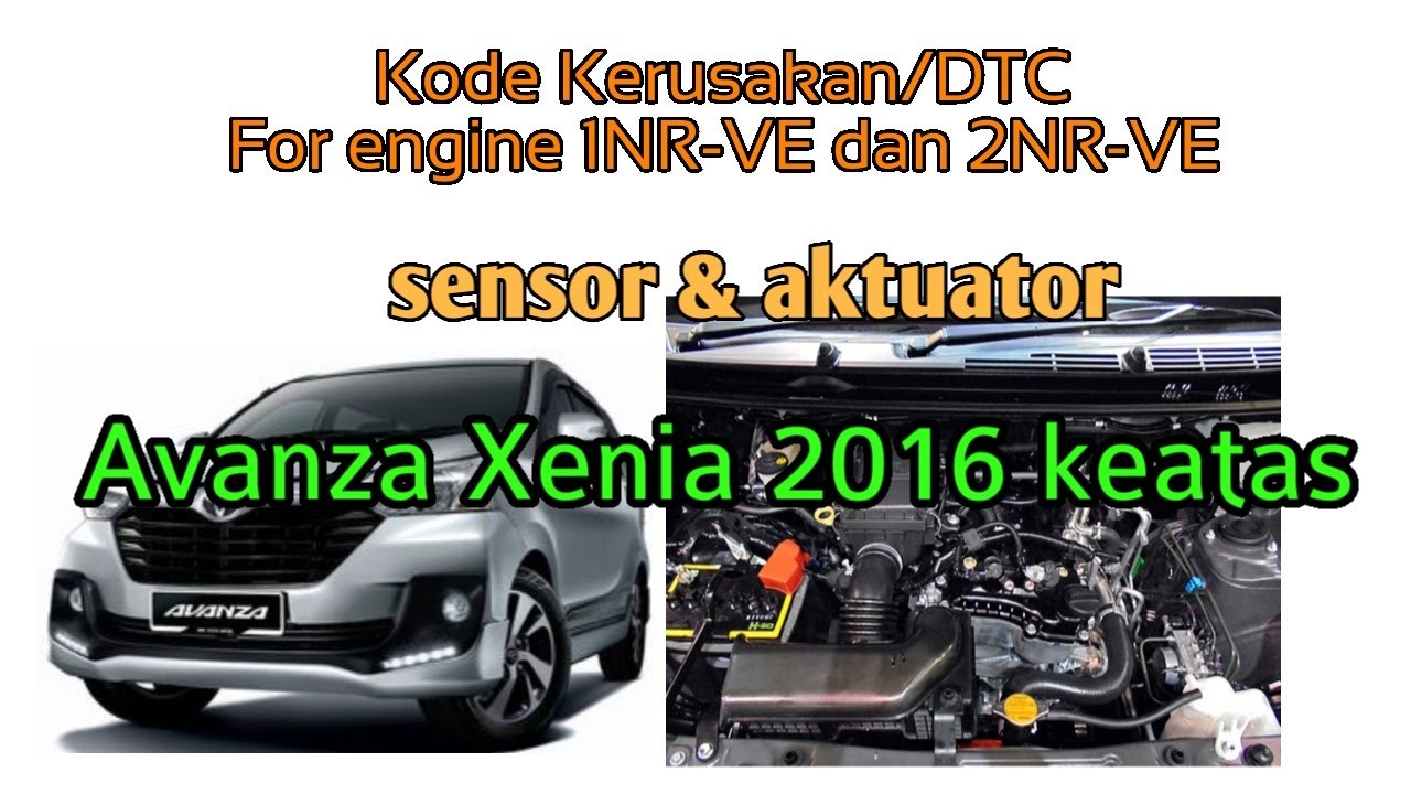 Kode kerusakan/DTC Engine Control 1NR-VE Avanza/Xenia 2016 keatas