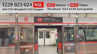 [C151 023/024 NSL] [Throwback video: 1024 A4] [NS21 Newton → NS13 Yishun]