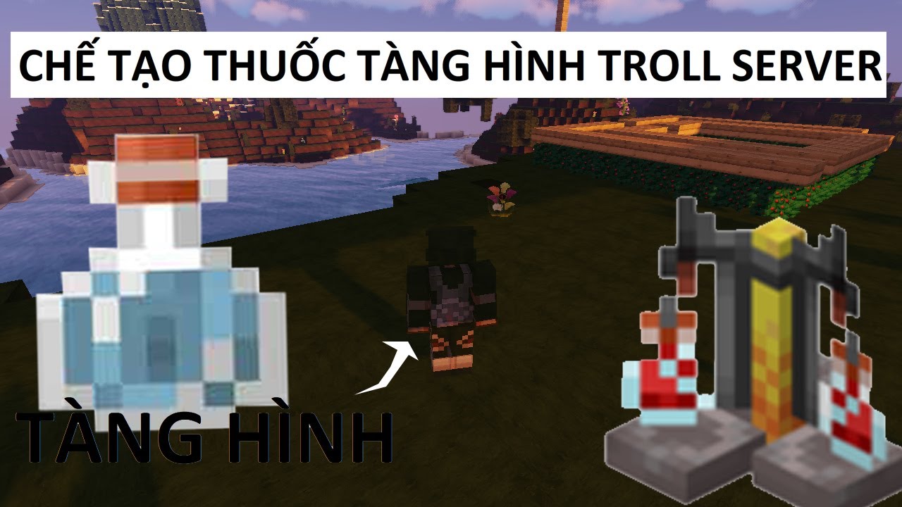 Minecraft Troll server bằng thuốc tàng hình! | TC G - YouTube