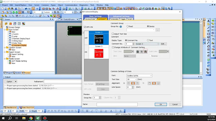 Mitsubishi GT Designer 3 - Object Comment
