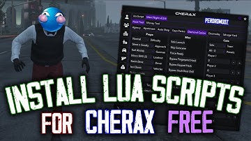How to Install Lua Scripts for Cherax | FREE Mod Menu | Money/Unlocks/Heist Editor/More