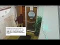 Man breaks through glass door to the Downtown Islamic Center before the nightly prayers for Ramadan