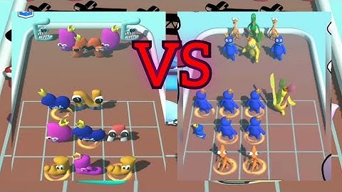 A Fun Merge Alphabet Lore Run level 17 vs Merge Rainbow 3D Run level 8 Game! Merge Battle