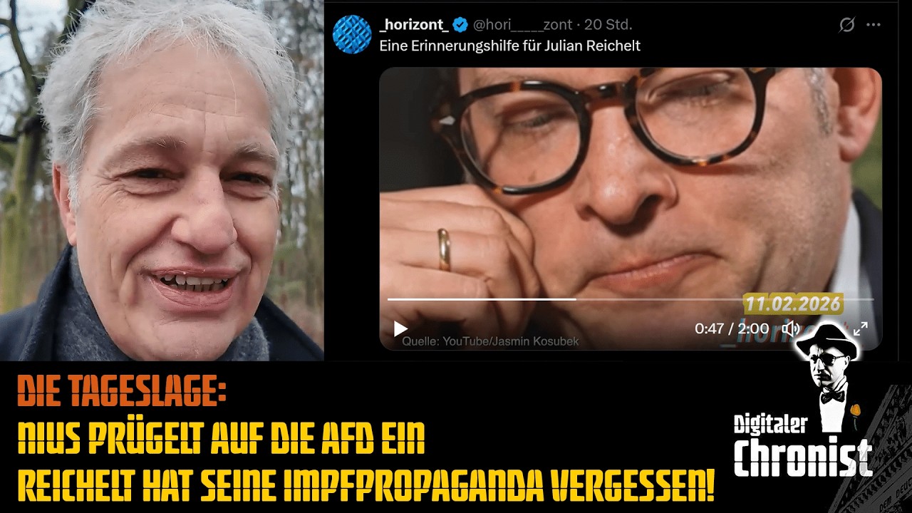 Die Tageslage: Nius prügelt auf die AfD ein - Reichelt hat seine Impfpropaganda vergessen!
