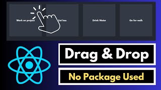 Drag and Drop (dnd) Effects List and Cards in react-js tutorial 2024 | no npm package used #reactjs