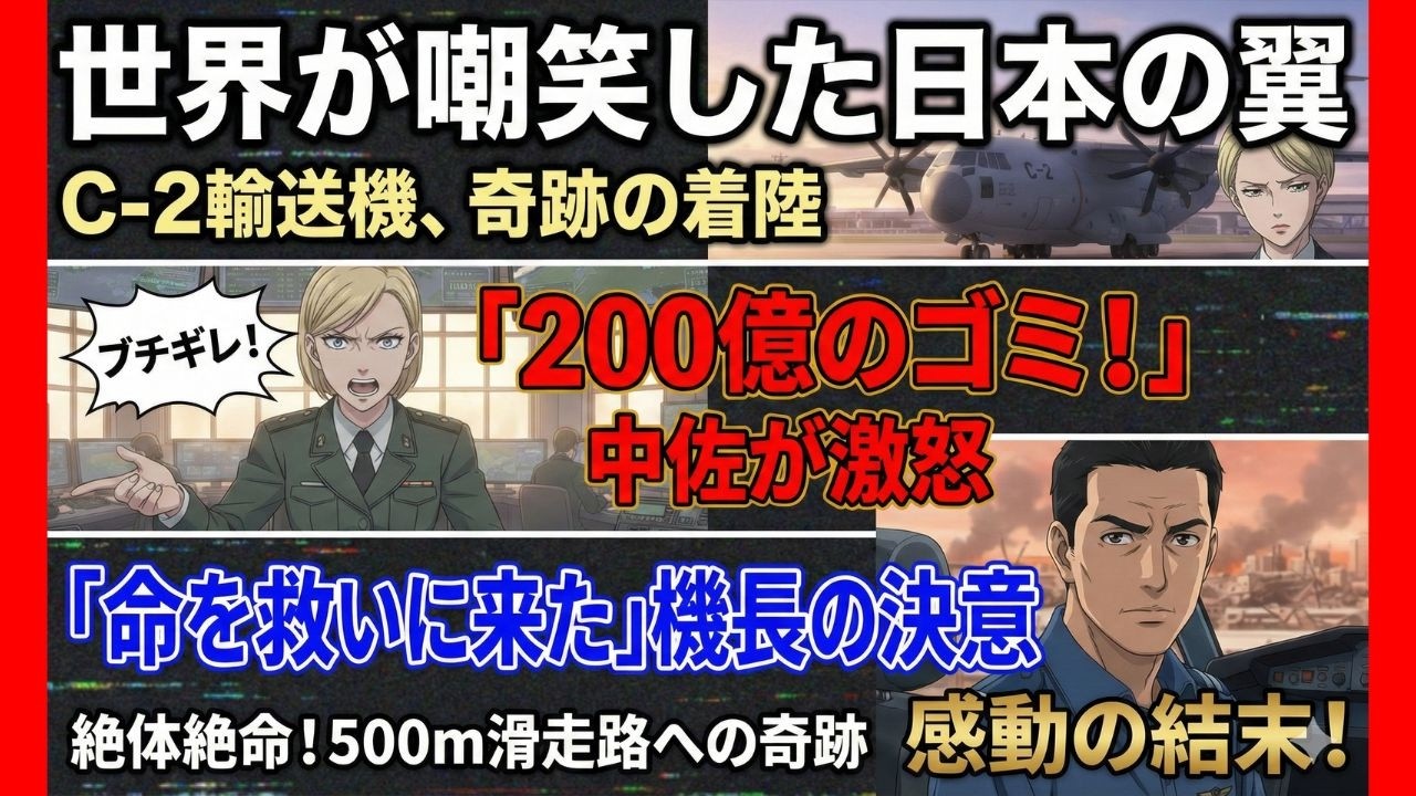 「素人の学芸会に用はない」自衛隊を見下す外国軍→残り500mの絶望的滑走路に日本の翼が舞い降りる！「これは魔法だ…」現場が凍りついた衝撃のストーリー