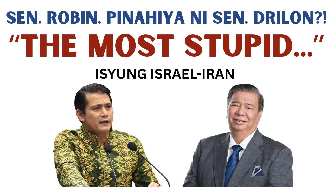 SEN. ROBIN, NAPAHIYA KAY SEN. DRILON SA ISYUNG ISRAEL-IRAN
