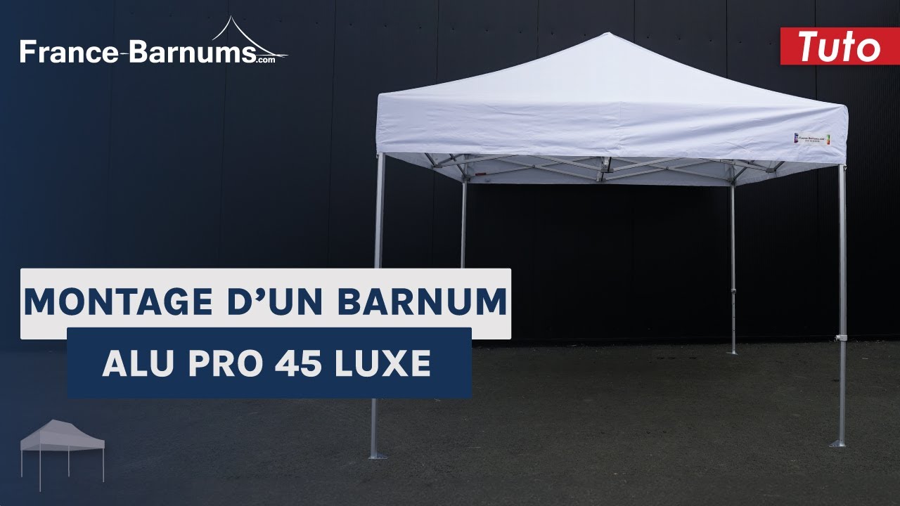 Barnum pliant PRO 3x4,5 bleu - Tonnelle 3x4,5 alu PRO45