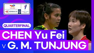 [BWF Sudirman Cup] WS3 | CHEN Yu Fei (CHN) vs G. M. TUNJUNG (IND) H/L | QF