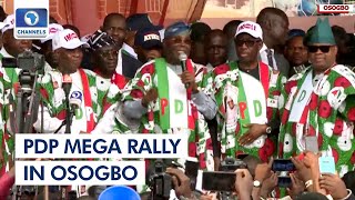 Governorship Poll: Atiku, Okowa Other PDP Leaders Storm Osun For Adeleke Ahead