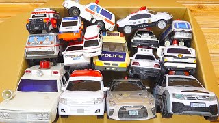 Check out the running of the ambulance and police car 