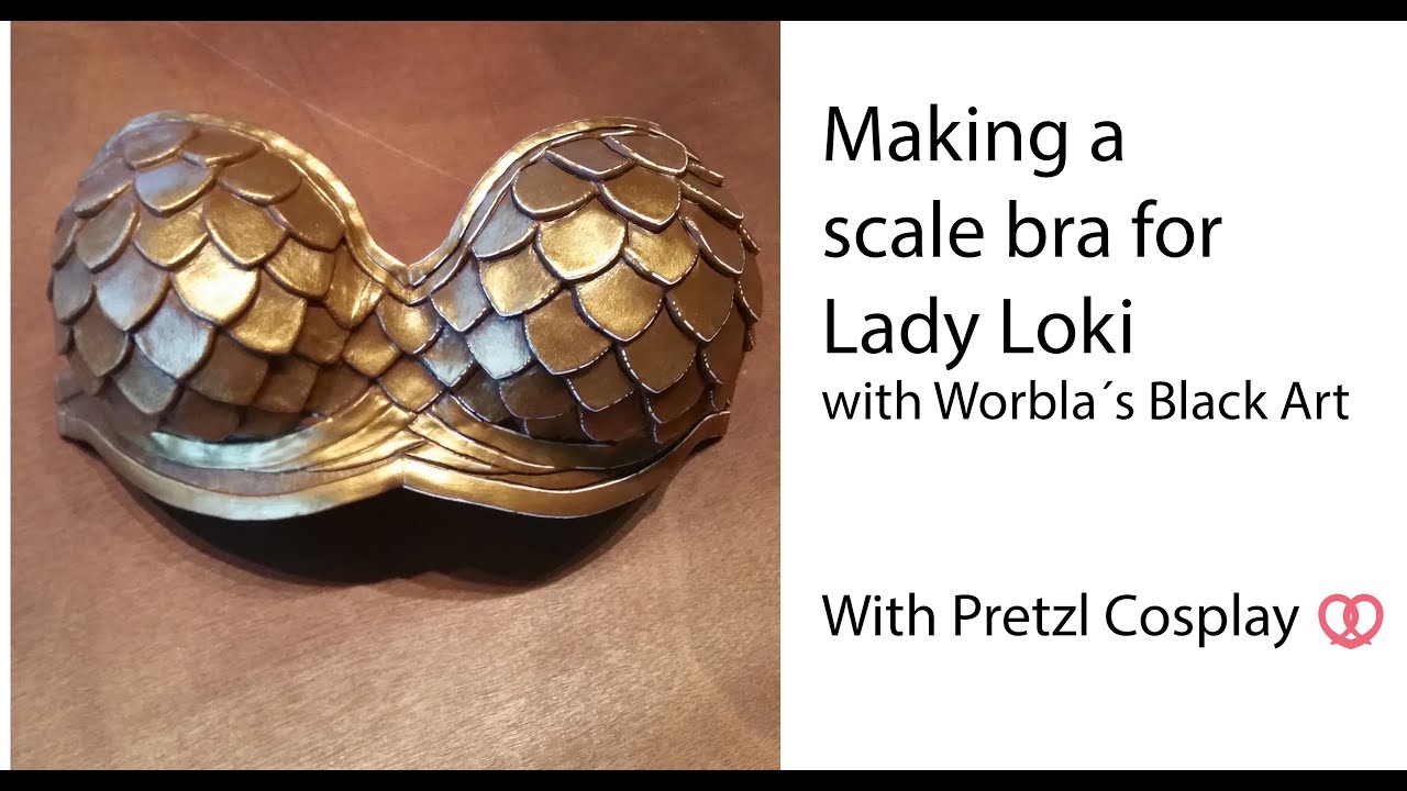 COSPLAY TUTORIAL How to make Lady Loki scale BREASTPLATE with BLACK WORBLA YouTube
