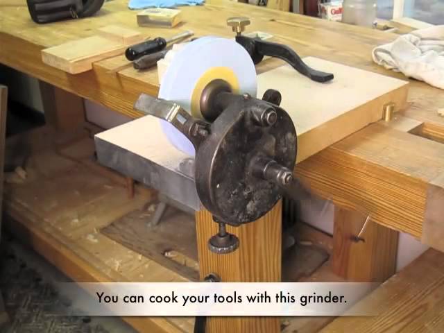 Using a Hand-cranked Grinder - Popular Woodworking Magazine