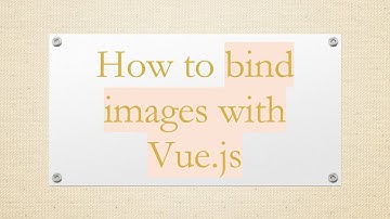 How to bind images with Vue.js