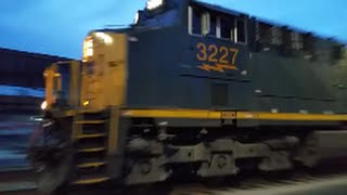 [CSX]3227 ES44AH & 3 Others Lead T315-08 Loaded Coal Train Through Fay NC With Screaming K5HL