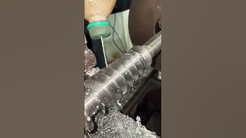 worm shaft Threding and finishing on lathe machine