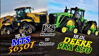 MTS 3630T Vs Deere 9RX 830 - [Agriculture VS Scraper Special] - Which is Faster & Stronger on 18.0L?