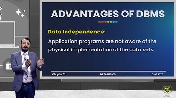 Database Management System ( Part 02 ) | 12TH COMPUTER SCIENCE | CHP 01 | LECTURE NO 1.6