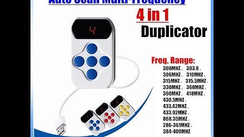 YET2127 Auto scan frequency 300-868M 4 in 1 USB rechargeable remote control duplciator