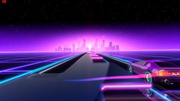 Neon Drive - Level 1 - Hard Difficulty (No Checkpoints)