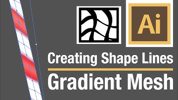 How to Create Shape Lines with Gradient Mesh - Adobe Illustrator Tutorial