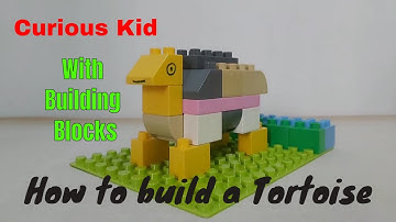 How to build a Tortoise from building blocks (LEGO, duplo, LEPIN, DIY, large blocks)