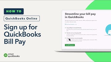 How to sign up for QuickBooks Bill Pay