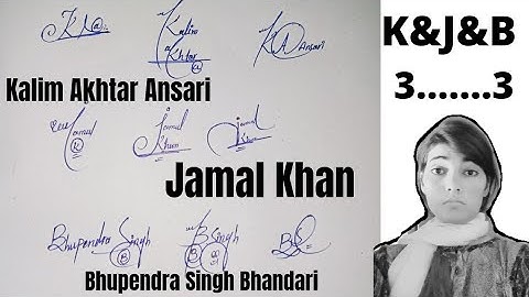 Bhupendra Singh Bhandari, Kalim Akhtar Ansari and Jamal Khan  signatures#name signature with arooj