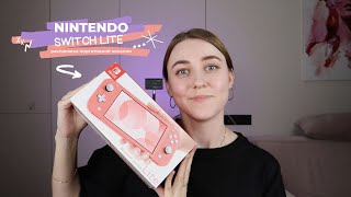 27; РАСПАКОВКА NINTENDO SWITCH LITE CORAL | СТОИТ ЛИ ПОКУПАТЬ В 2023 ГОДУ?