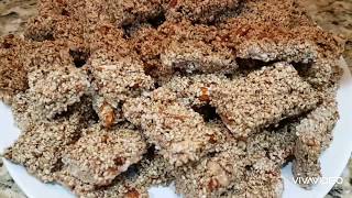 سمسمية بالعسل واللوز sesame with almonds