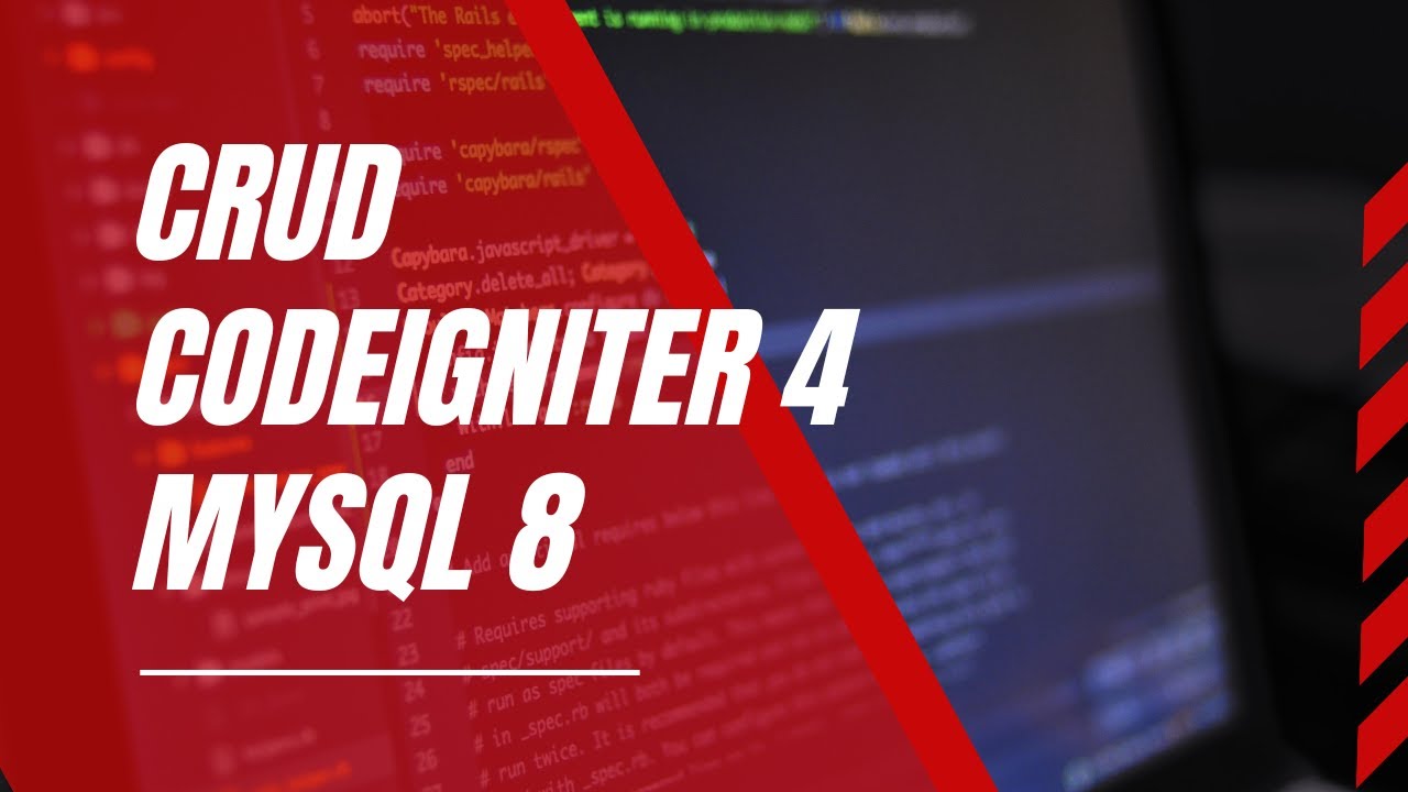 Codeigniter 4 crud mysql 8 youtube