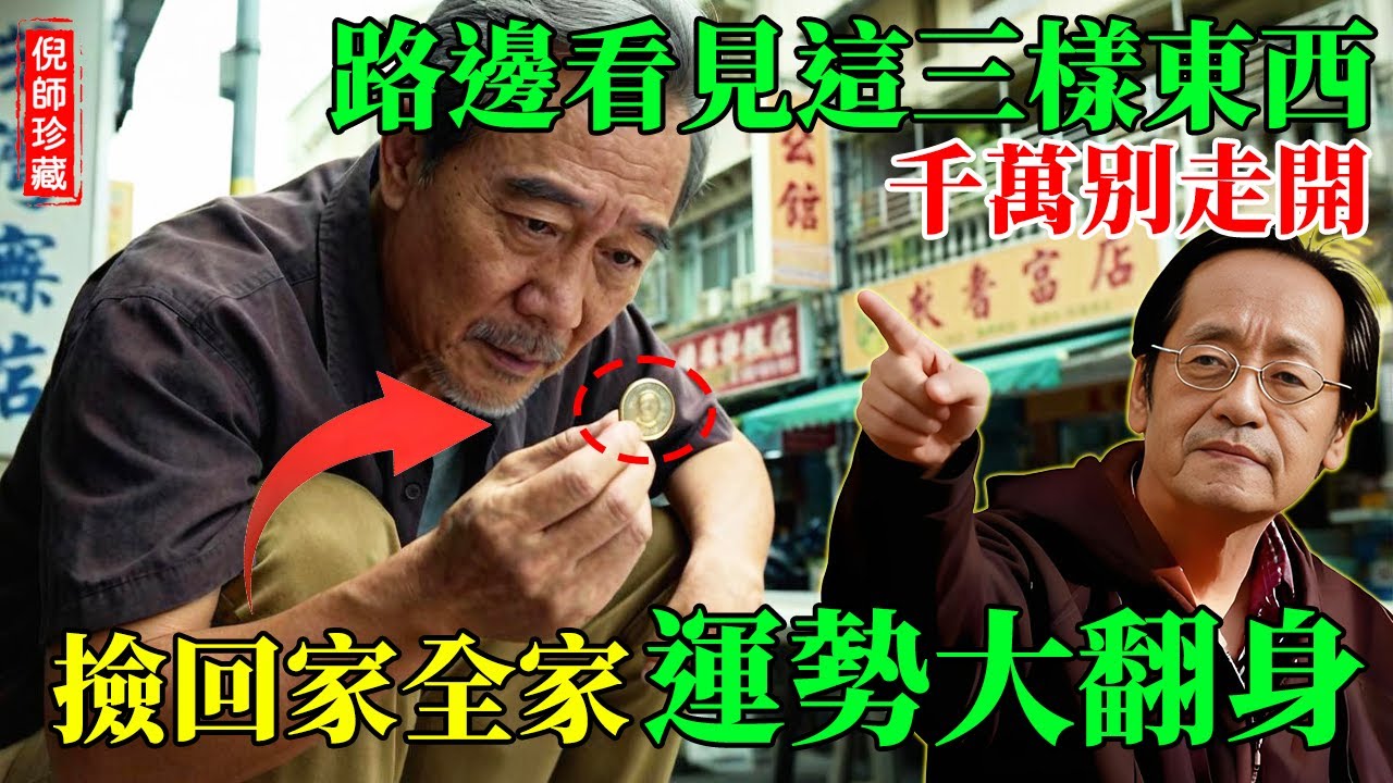 倪海廈：路邊看到「這三樣東西」千萬別走開！那是老天爺給你的「轉運」的信號，撿回家全家運勢大翻身！#倪海廈 #中醫養生 #經方 #轉運風水 #易經 #轉運 #風水 #財運