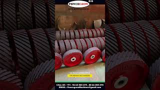 Rubber Wheels for Abrasive Belt Grinding Machines   Powergrow Machines LLP Rajkot, Gujarat