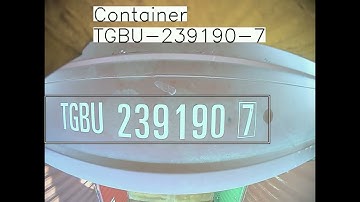 Container recognition (OCR) on crane spreader